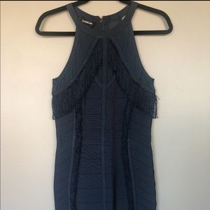 Bebe navy blue with fun fringe